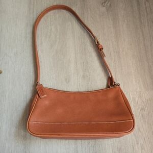 COACH Brown Leather 7587 Hampton Demi Shoulder Bag Purse